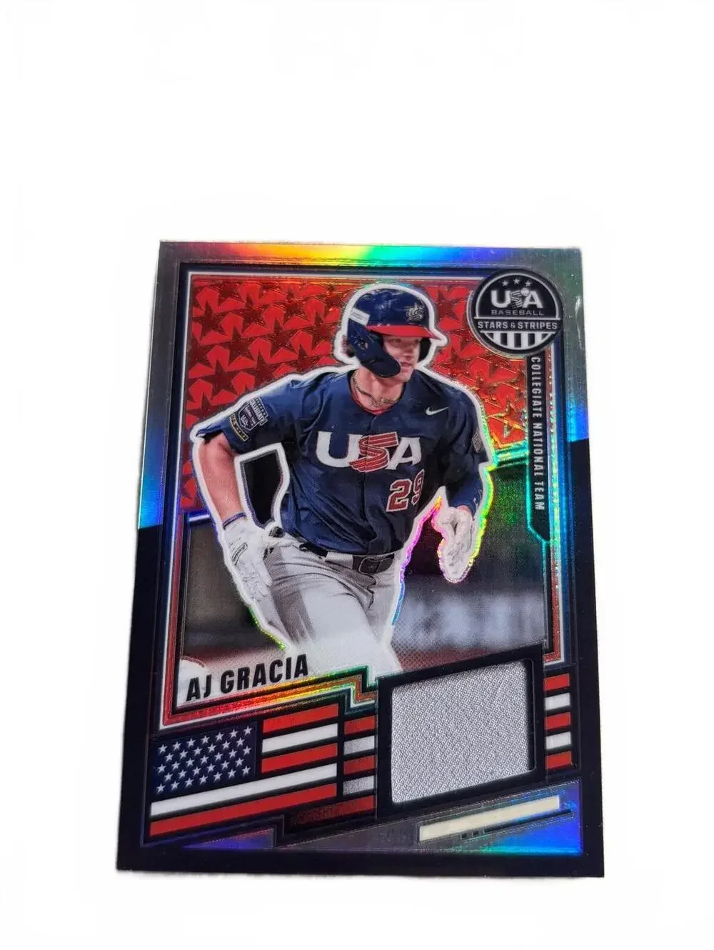 2026 Panini USA Baseball Stars & Stripes AJ Gracia Collegiat